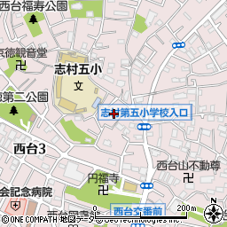 東京都板橋区西台周辺の地図