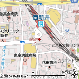 ビッグエコー BIG ECHO 西新井駅前店周辺の地図