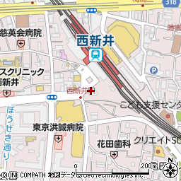 ビッグエコー 西新井駅前店周辺の地図