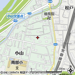 千葉県松戸市小山172周辺の地図