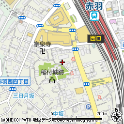 東京都北区赤羽西1丁目16-1周辺の地図