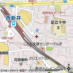 いろり家 西新井店周辺の地図