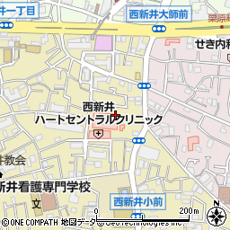 東京都足立区西新井本町1丁目12周辺の地図