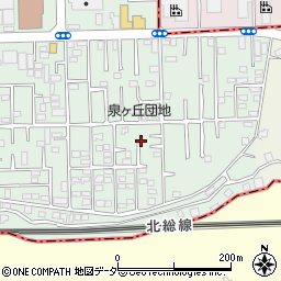 千葉県松戸市松飛台582周辺の地図