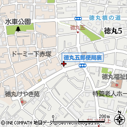 板橋徳丸五郵便局周辺の地図