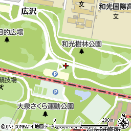 和光樹林公園トイレ周辺の地図