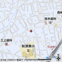 東京都東村山市秋津町4丁目38-45周辺の地図