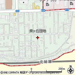 千葉県松戸市松飛台582-23周辺の地図