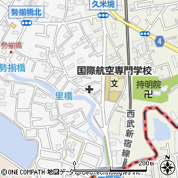 埼玉県所沢市久米332-18周辺の地図