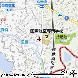 埼玉県所沢市久米332-21周辺の地図