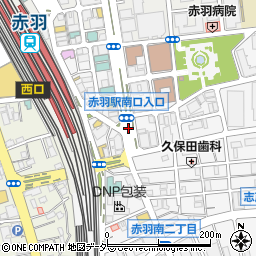 駅南口入口周辺の地図