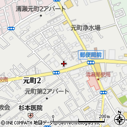 上薗荘３号棟周辺の地図