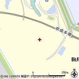 千葉県成田市駒井野周辺の地図