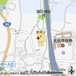 ダイソーオギノ須玉店周辺の地図