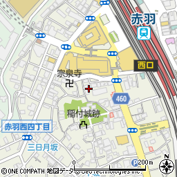 東京都北区赤羽西1丁目16周辺の地図