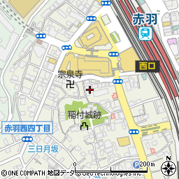 東京都北区赤羽西1丁目16周辺の地図