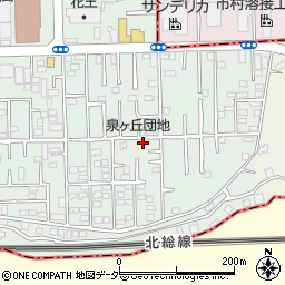 千葉県松戸市松飛台582-21周辺の地図