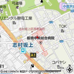板橋中央総合病院周辺の地図