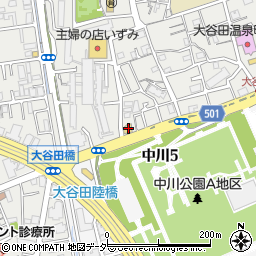 セブンイレブン足立大谷田１丁目店周辺の地図