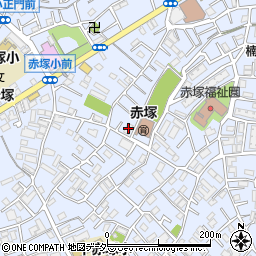 日本化薬赤塚社宅周辺の地図