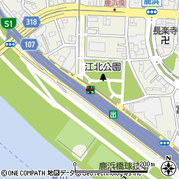 鹿浜橋入口（上り）周辺の地図