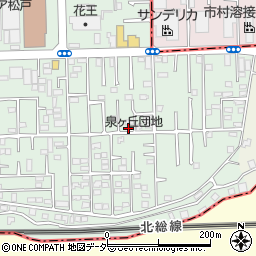 千葉県松戸市松飛台559-5周辺の地図
