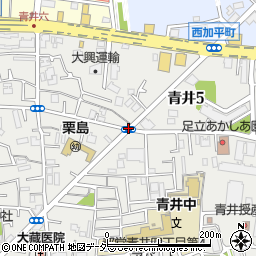青井４周辺の地図