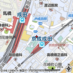 ホルモン焼肉 牛〇食堂 成田周辺の地図