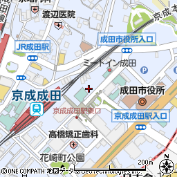 タイムズアパホテル京成成田駅前駐車場周辺の地図