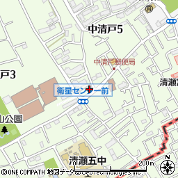 清瀬中清戸郵便局 ＡＴＭ周辺の地図