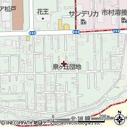 千葉県松戸市松飛台559-11周辺の地図