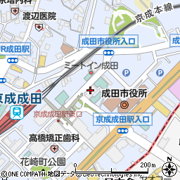 住友生命保険相互会社　北千葉支社成田インターシティ支部周辺の地図