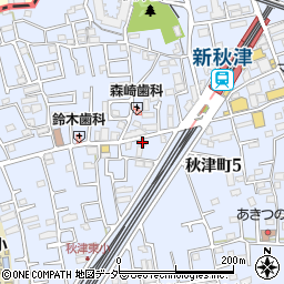 秋津トーマ・ビル周辺の地図