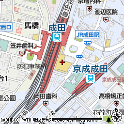 成田市文化芸術センター周辺の地図