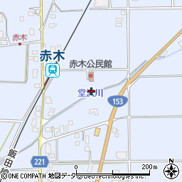 長野県伊那市西春近赤木8609周辺の地図