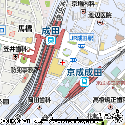 千葉銀行成田支店周辺の地図