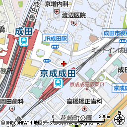 肉×地酒 個室居酒屋 結 成田駅前店周辺の地図