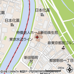 特別養護老人ホーム新田楽生苑（ユニット型）周辺の地図