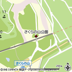 成田市さくらの山公園周辺の地図