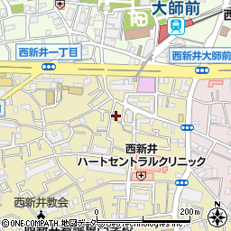 東京都足立区西新井本町1丁目10周辺の地図