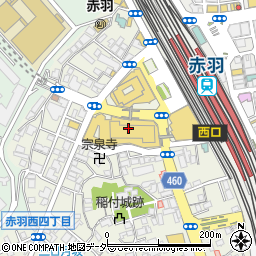 杵屋　イトーヨーカドー赤羽店周辺の地図