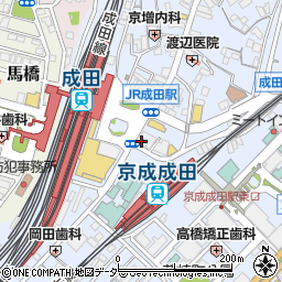 日高屋成田東口店周辺の地図