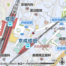 三井のリハウス成田センター周辺の地図