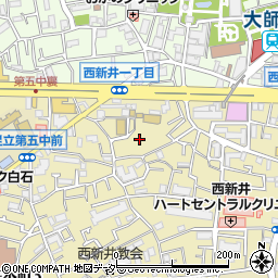 東京都足立区西新井本町1丁目17周辺の地図