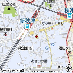 新秋津オフィスビル周辺の地図