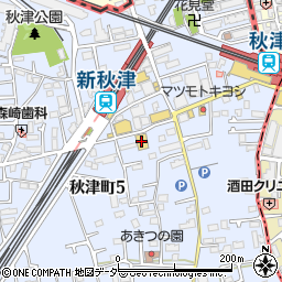 英才個別学院　新秋津校周辺の地図