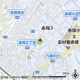 二塚公園トイレ周辺の地図