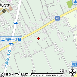 東京都清瀬市上清戸周辺の地図