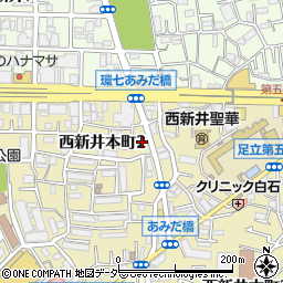 東京都足立区西新井本町2丁目11周辺の地図