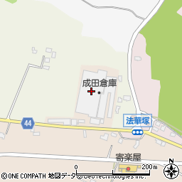 成田倉庫周辺の地図